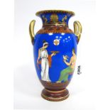 A Samuel Alcock and Co. Vase, of two handled baluster form decorated with classical figures 'Victors