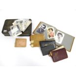 Six Early - Mid XX Century Autograph Albums and Loose Photographs of Actors of the Era, two with