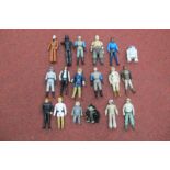 Eighteen Original Star Wars Trilogy Plastic Figures, to include Lando Calrissian, R2-D2 (lacking pop
