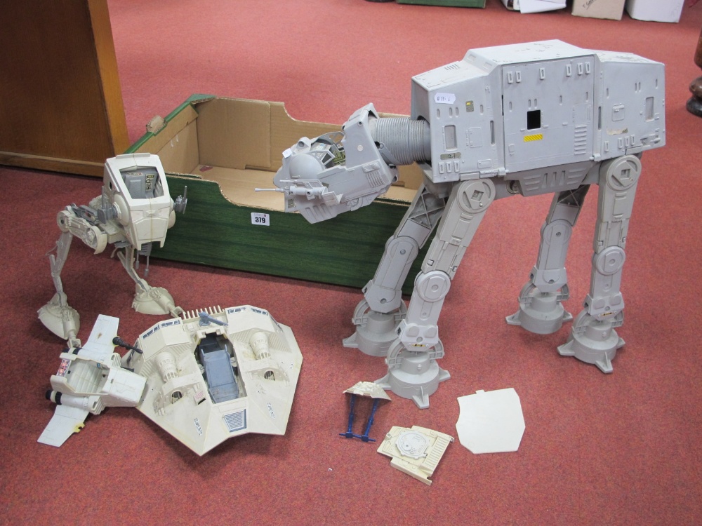 Four Original Star Wars Trilogy Space Vehicles, including At-At Scout Walker Vehicle, Snow