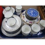 Edwardian Tea Ware, Warwick, Willow pattern stand, plates:- One Tray.