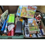 Die Cast Cars, Corgi London Transport Bus, Dinky Toys, Articulated lorry, etc, Fujica cine camera,