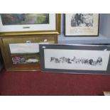Geldart, Study of Dogs, limited edition black and white print of 600, pencil signed. English School,