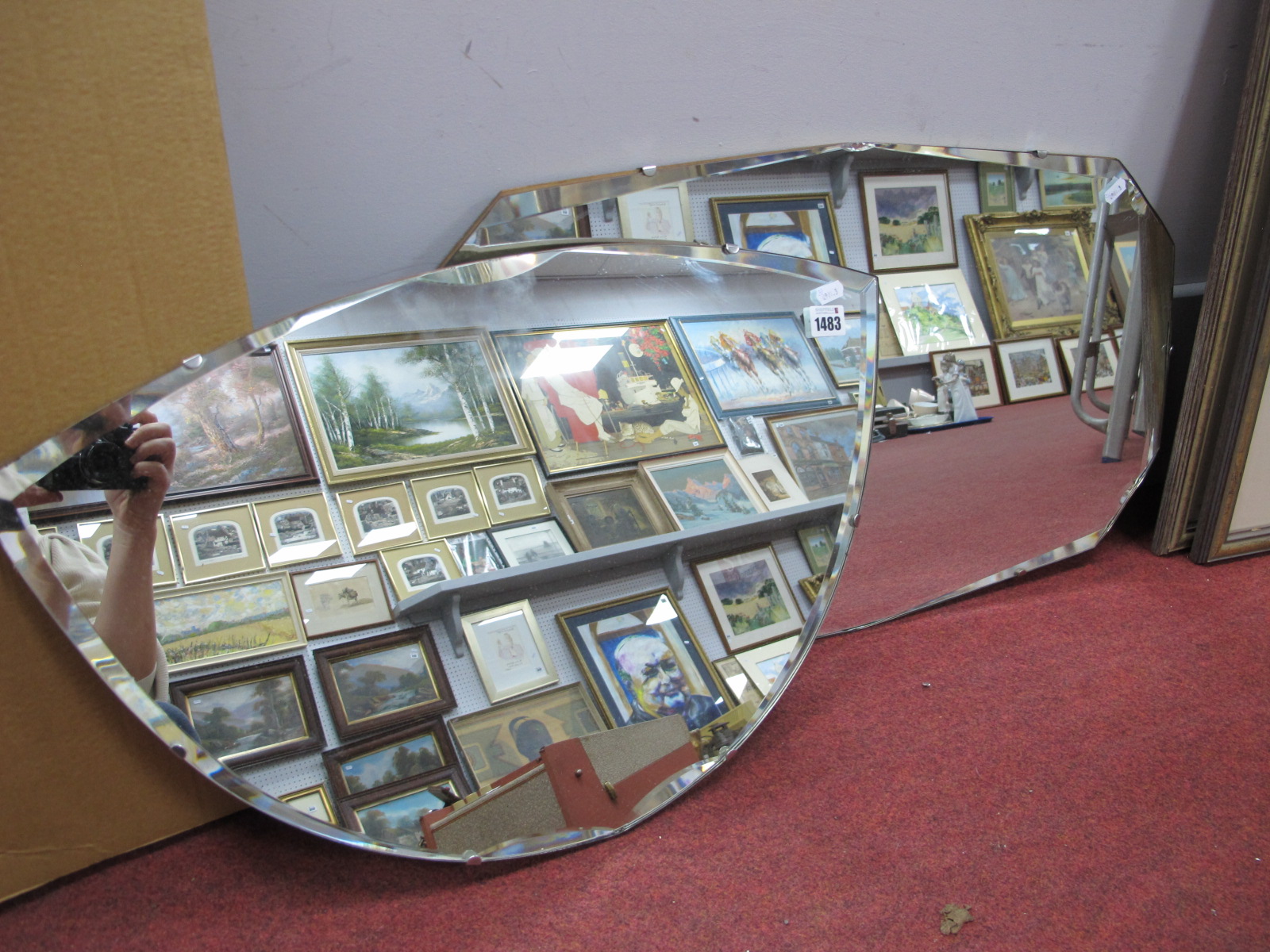 Two Vintage Wall Mirrors.