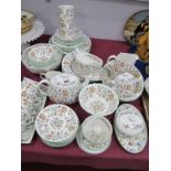 Minton 'Haddon Hall' Table China, of approximately sixty one pieces, including teapot, octagonal
