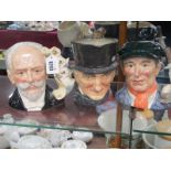 Royal Doulton Large Character Jugs, Tchaikovsky D7022, John Peel and Little Mester Museum Piece