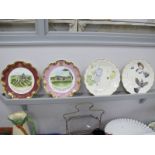 Coalport Rockingham Porcelain Works Commemorative Plates, Conisborough Castle 238/1000 and Wentworth
