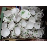 Colclough and Royal Vale Ivy Pattern Table China large quantity:- One Box