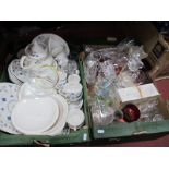 Richmond Table Ware, including teapot, other ceramics, glassware:- Two Boxes.