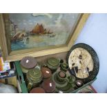 Hornsea Heirloom Table Pottery, of twenty thee pieces. Bretby wall plague:- One Box with