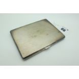 Asprey; A Hallmarked Silver Cigarette Case, A&Co Ltd, Birmingham 1941, also stamped "Asprey London",