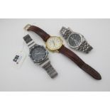 Seiko; A Modern Age of Discovery Perpetual Calendar Gent's Wristwatch, (6M13-0010); Together with