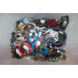 A Quantity of Assorted Costume Jewellery, including bangles, bracelets, necklaces, etc :- One Box