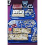 A Mixed Lot of Assorted Costume Jewellery, including imitation pearls, a hallmarked silver bangle,