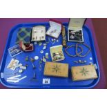 A Collection of Assorted Vintage and Later Cufflinks, original boxed 'The Superb Gentlemen's Suite',