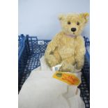 A Steiff 660931 '2003' Jointed Mohair Teddy Bear, Medallion, yellow tag and button to ear, 30cm