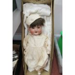 An Early XX Century Bisque Head Doll by Kammer & Rheinhardt, (head by Simon & Halbig), marked to