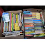 Books - Ladybird, Aliston Uttley, Enid Blyton, children's annuals, Annie sticker album, etc:- Two