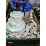 A Pair of Art Deco Palissy Handpainted Tureens, crested ware, Sylvan jasper, Govancraft:- One Tray