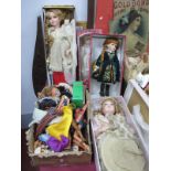 Four Boxed Porcelain Dolls, scents Hasbro dolls, etc.