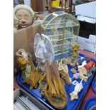 Danbury Mint, Enchantica and Latest Thing figures and display unit:- One Tray.