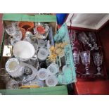 Wine Glasses, mirror, boxed wine glasses, etc:- One Box