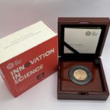 Royal Mint 2020 Gold Proof Rosalind Franklin 50p Coin, boxed with certificate of authenticity. 26 of