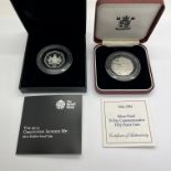 Royal Mint 2013 Silver Piedfort Proof 50p Coin, together with a 1994 silver proof D-Day 50p, both