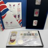 2012 London Olympics Team GB and Paralympics GB Silver Ingot Set, together with a 2015 QEII silver