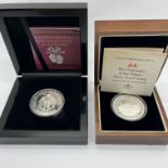 2013 London Mint Vivat Regina Silver Proof Britannia Five Pounds, together with London Mint