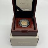 Royal Mint 2022 QEII Gold Proof Half Sovereign, cased with certificate of authenticity.