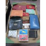 Playing Cards, Canasta sets, silver mounted Morocco case, Patience sets in Morocco cases, etc:-