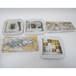 Fornasetti Wavy Rectangular Dishes, Centaur with six other figures 25cm wide, Tangle of Goods,
