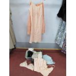 c.1930's Vintage Ladies Underwear, including 'Rico' rayon chemise, silk slips, bras, corsets and a