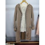 A Theatrical Frock Coat and Waistcoat in the XVIII Century Style, labelled "Jack Edwards, London",