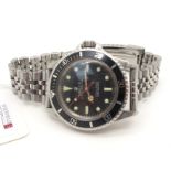 Rolex; A c.1960's Submariner Stainless Steel Automatic Gent's Wristwatch, Model: 5513, Serial No: