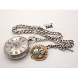 A Highly Decorative Chester Hallmarked Silver Cased Openface Pocketwatch, the textured dial with