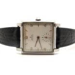 Rolex; A c.1940's Precision Stainless Steel Gent's Wristwatch, Ref: 4572, Serial No: 496021, the