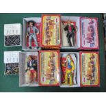 Four Comansi of The Wild West Hand Painted 7" Action Figures, comprising of Wild Bill Hickok,