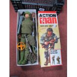 Action Man Box Containing 1990's G I Joe and Various Accessories.