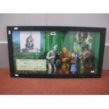 Jack Haley (The Tin Man) Framed Display, with signed cheque related May 5th 1969, with