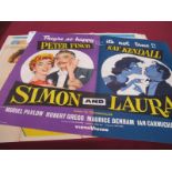 Seven Film Posters (1940's-1960's), to include Simon and Laura, Remember The Day, "The Yellow