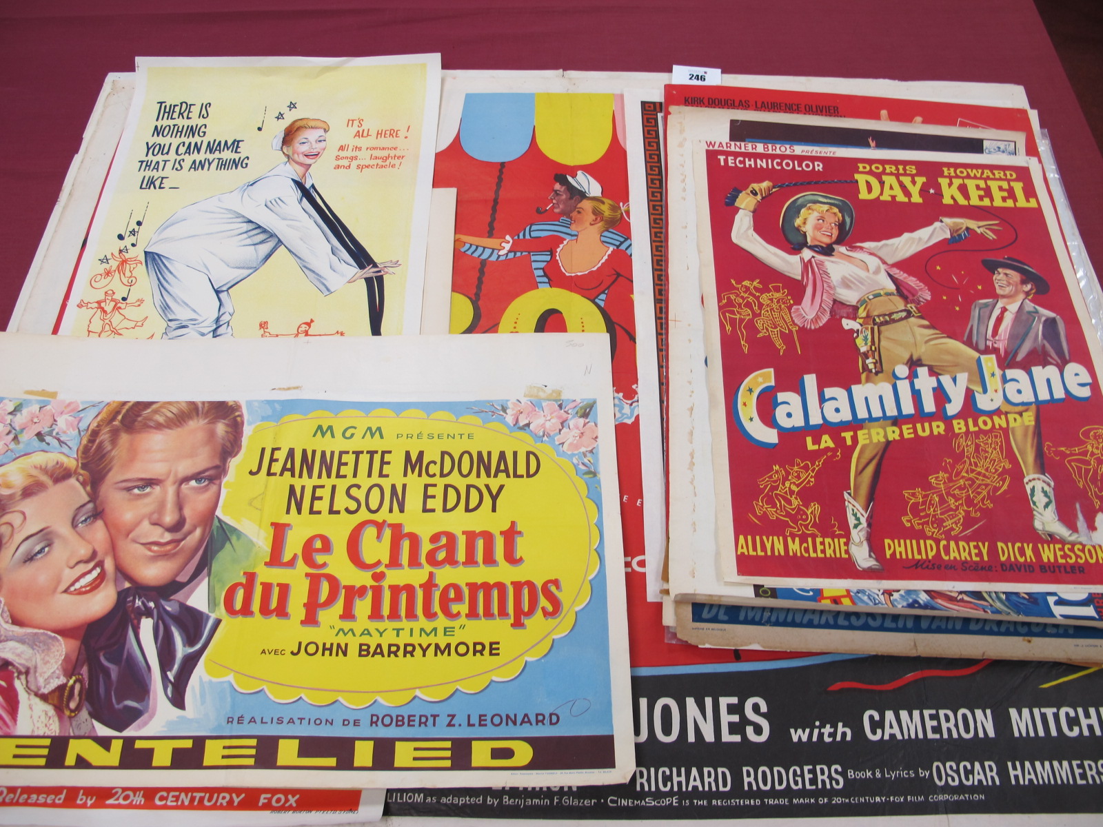 An Interesting Collection of Film Posters, 1940's to later, to include "Around The World in 80 Days"