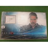 Man of Steel: Framed Russel Crowe Signature, includes a COA.