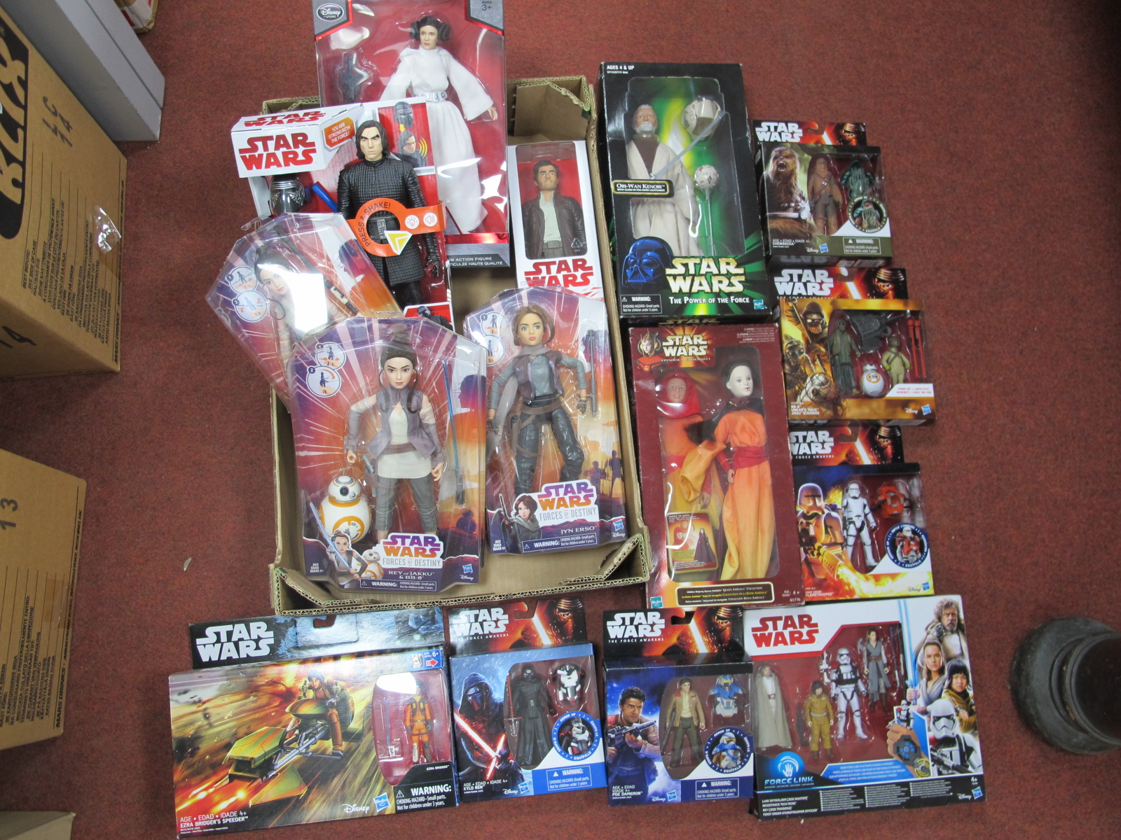 Star Wars: Quantity of Boxed Figures, to include The Force Awakens Sets, The Power of The Force,