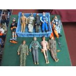Approximately Ten Action Figures, to include Action Man (Atomic Man), possibly missing left hand,