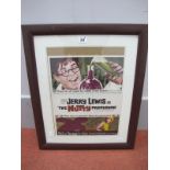 Jerry Lewis as The Nutty Professor, signed poster dated 13, with certificate of authenticity, 47 x