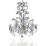 VINTAGE CRYSTAL CUT CHANDELIER