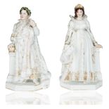 FRENCH 'NAPOLEON AND JOSEPHINE' STATUETTES