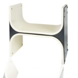 PLASTIC MODERN 'SAVONAROLA' STYLE CHAIR